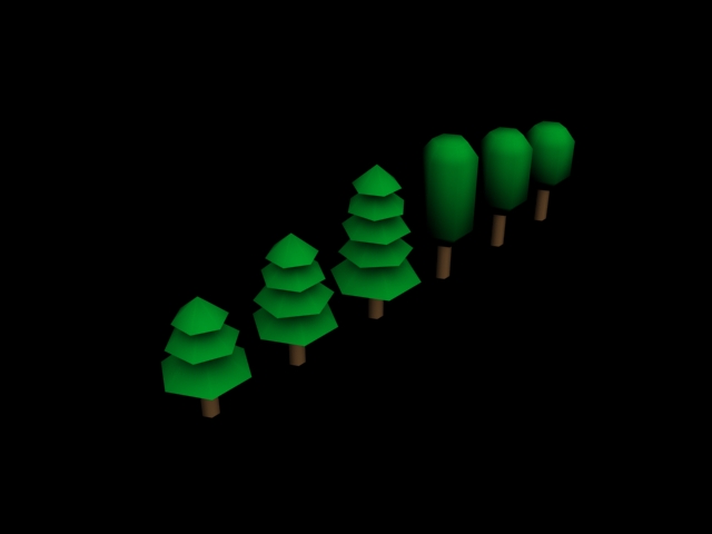 Tree low poly pack 1