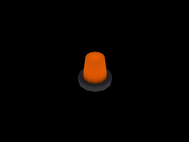 Warning Lamp low poly