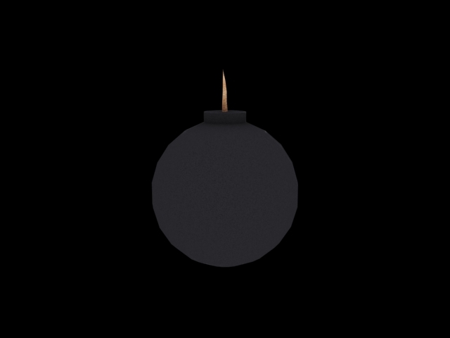 Wick Bomb low poly