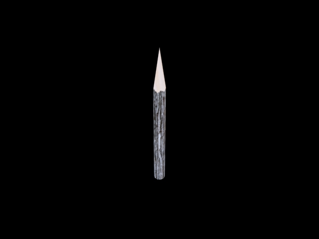 Wooden Stake low poly 1