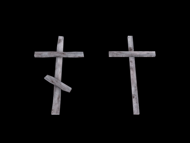Cross low poly