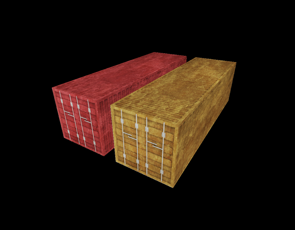 Container low poly 2