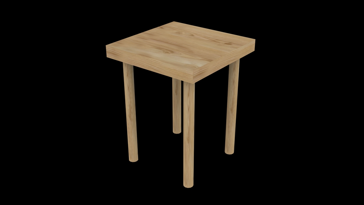 stool low poly 1