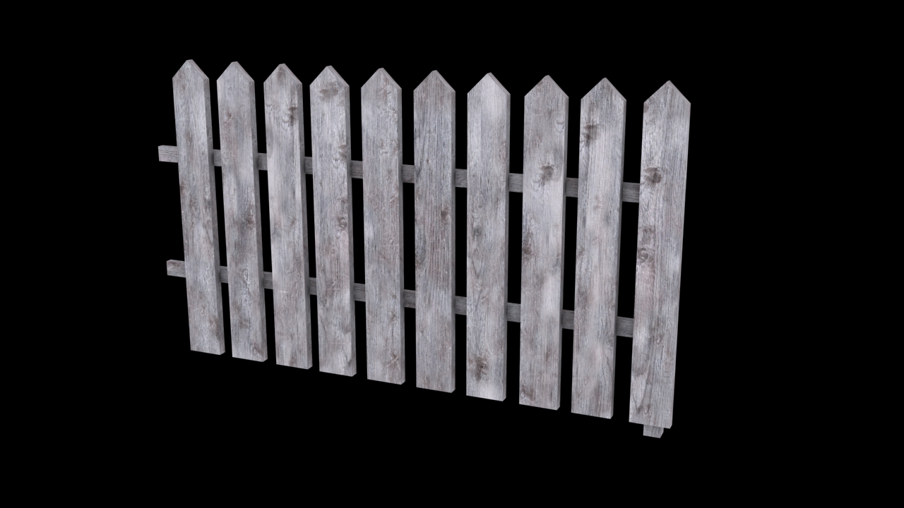 wooden fence type 1