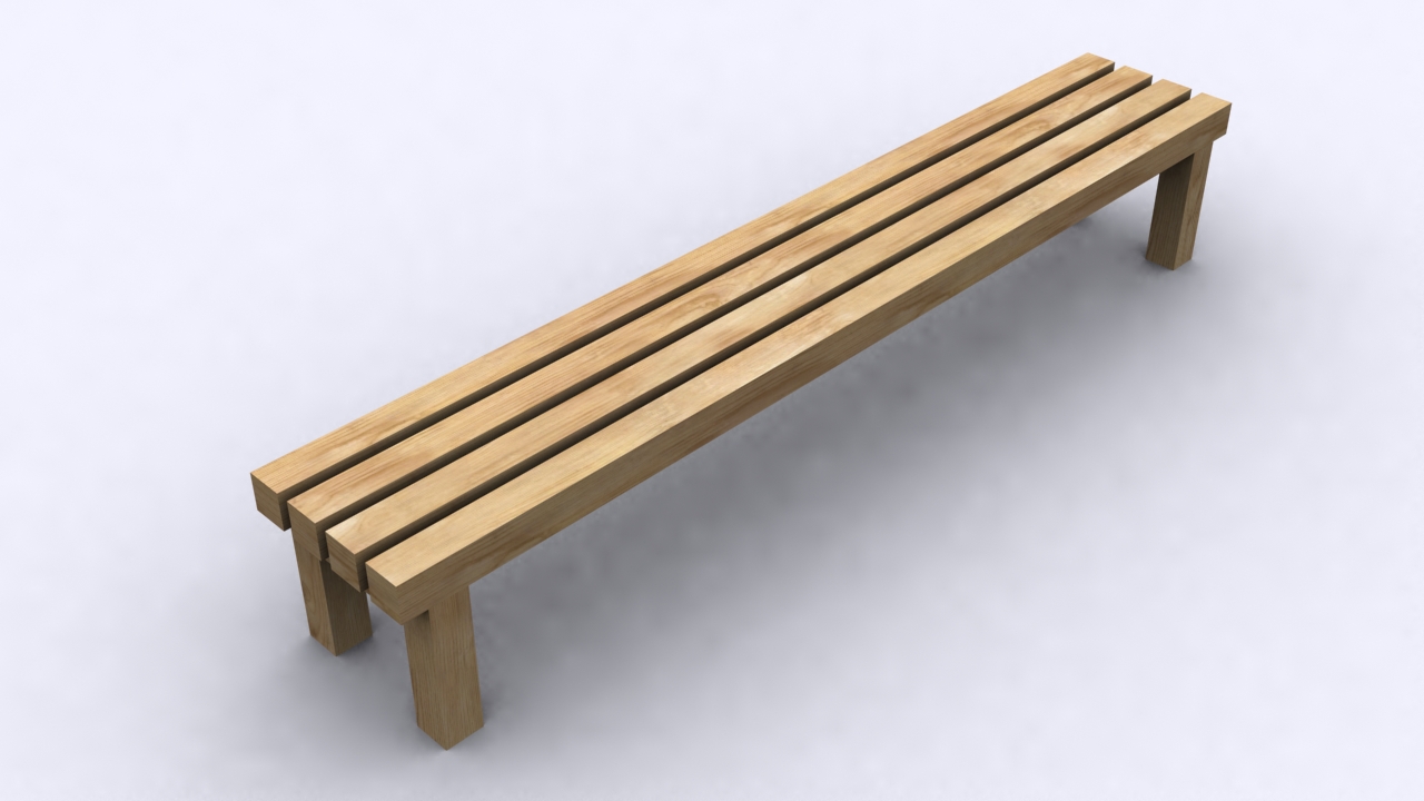 bench made of timber 2