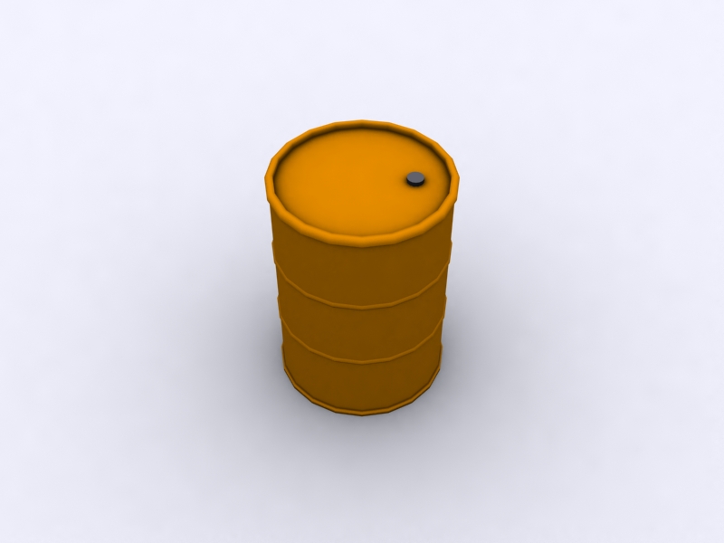 barrel low poly type 1