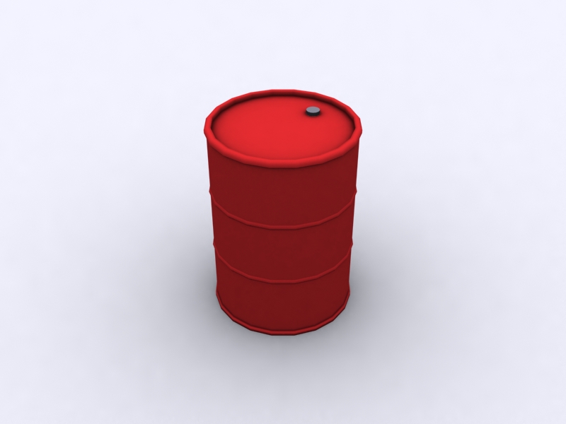 barrel low poly type 2
