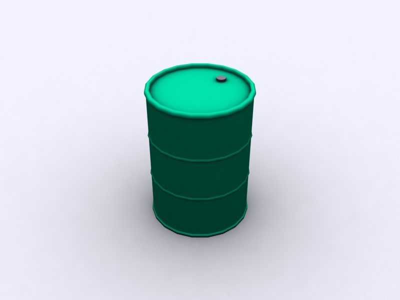 barrel low poly type 4