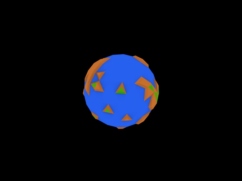 planet low poly 3
