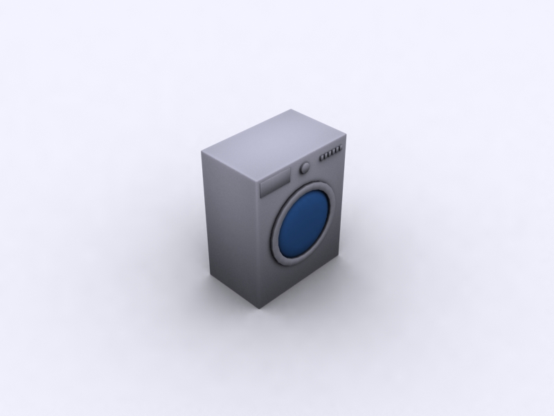 washing machine low poly type 1