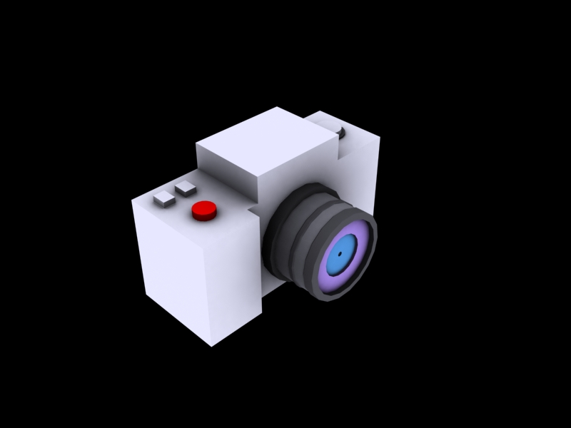 low poly camera