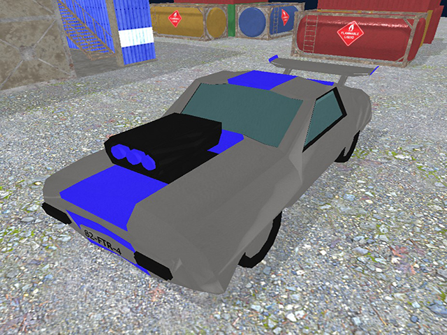 Dangerous car lowpoly