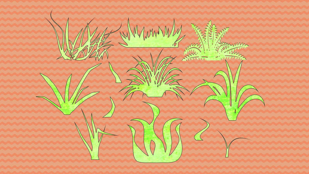 Light grass set