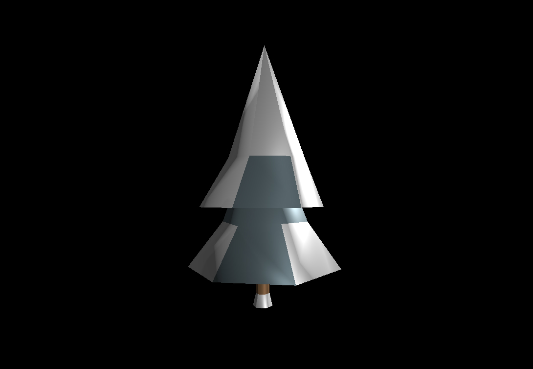 Low Poly Winter Tree 3