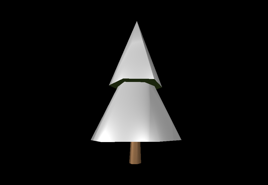 Low Poly Winter Tree 4