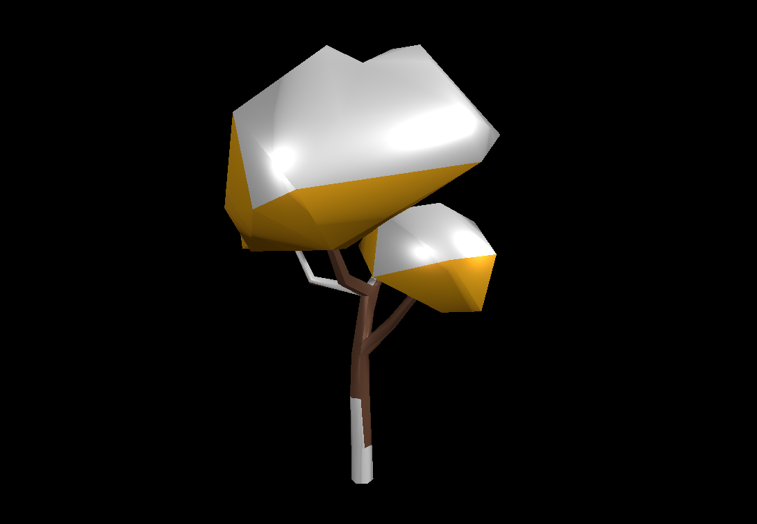 Low Poly Winter Tree 5