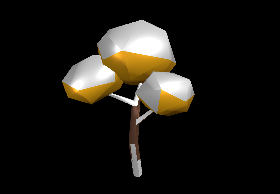 Low Poly Winter Tree 6