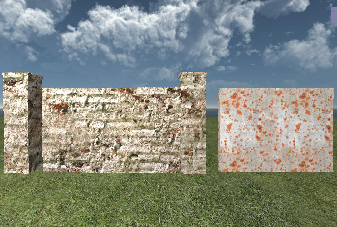 Ruine fence Low Poly