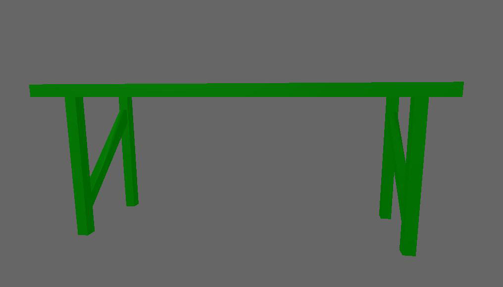 Green table Low Poly