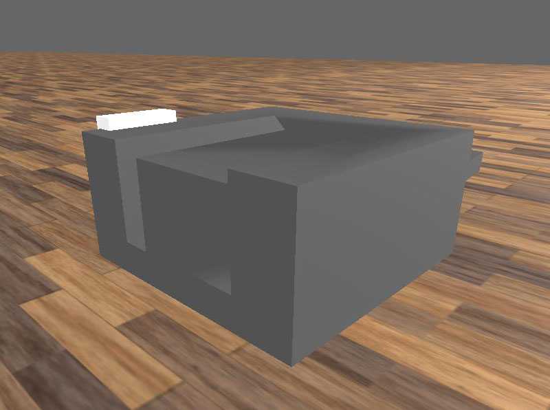 Black Printer Low Poly