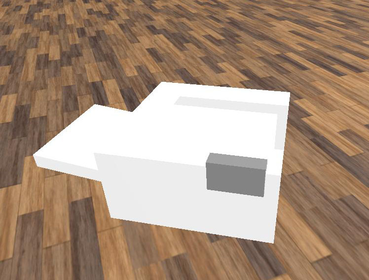 White Printer Low Poly