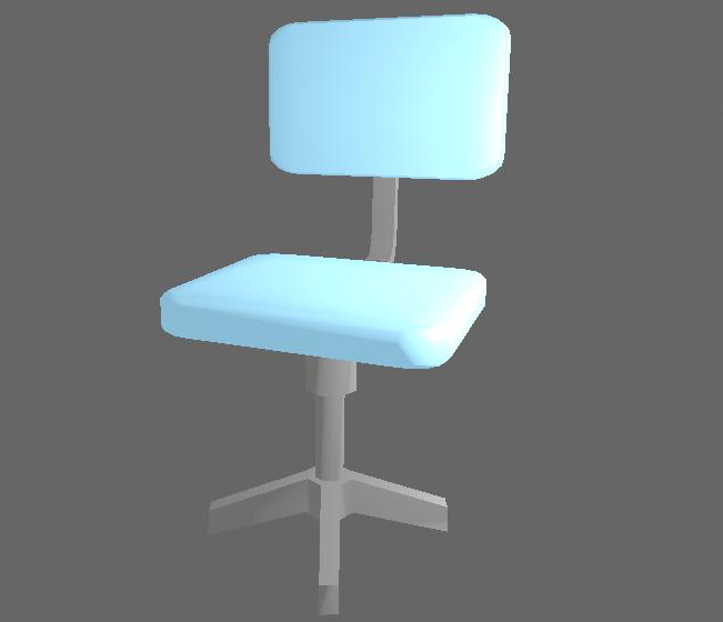 Cyan computer chair
