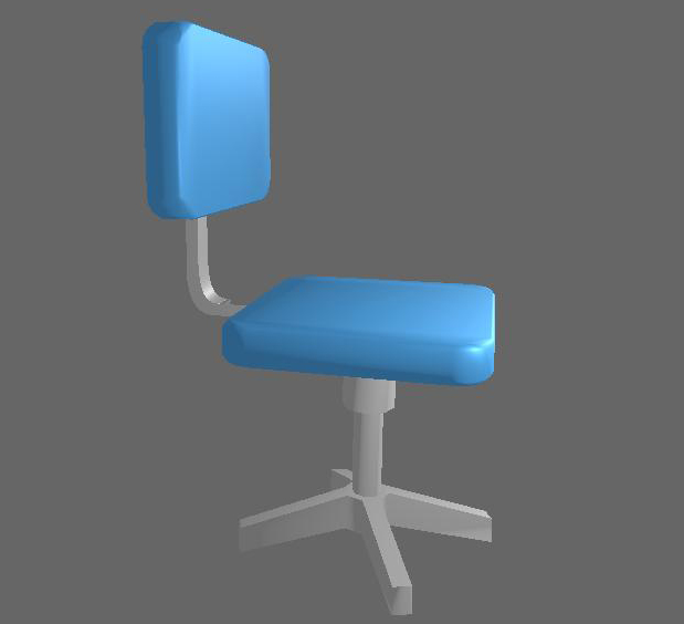 Blue Computer Chair