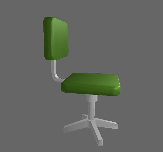 Dark green computer chair