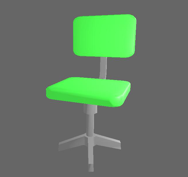 Green computer chair