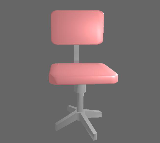 Pink computer chair