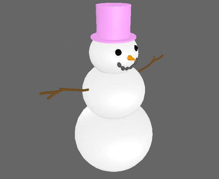 Pink Snowman