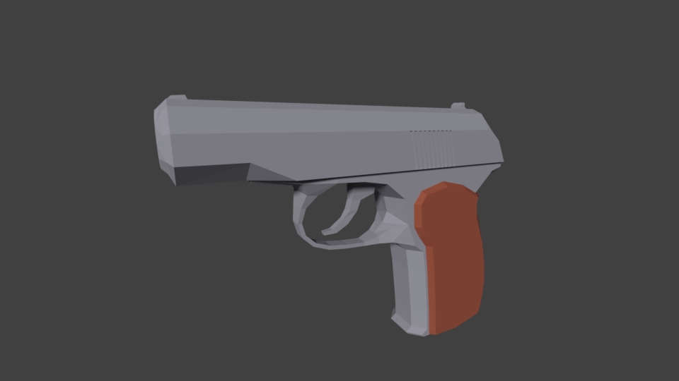 Low Poly Makarov