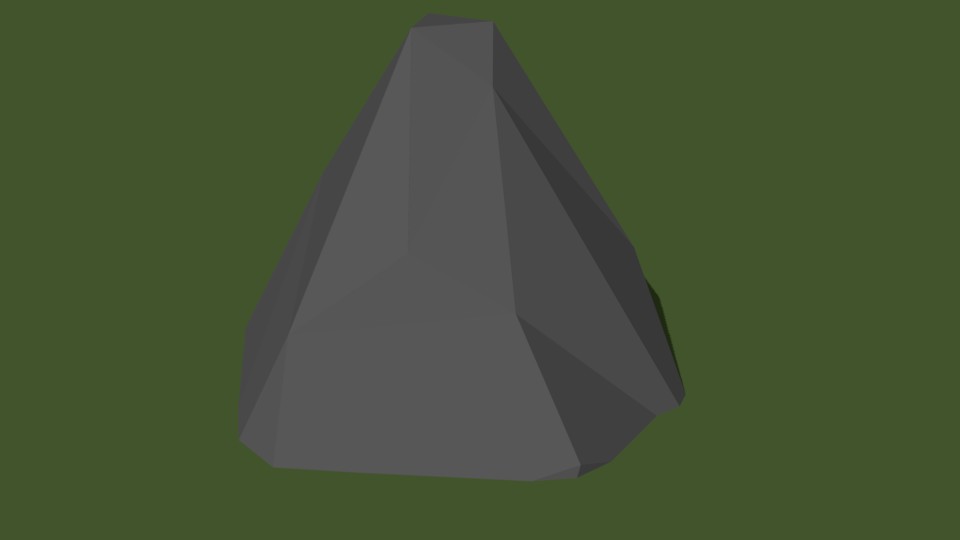 Low Poly Stone 3