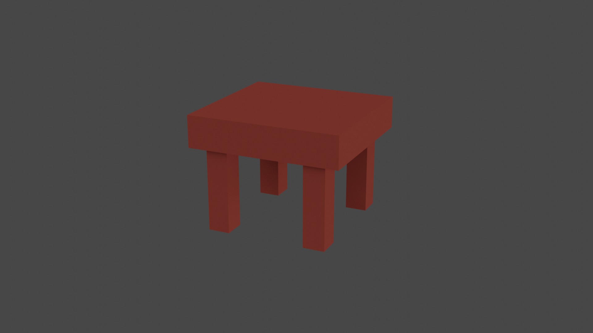 Low Poly Red Furniture 1