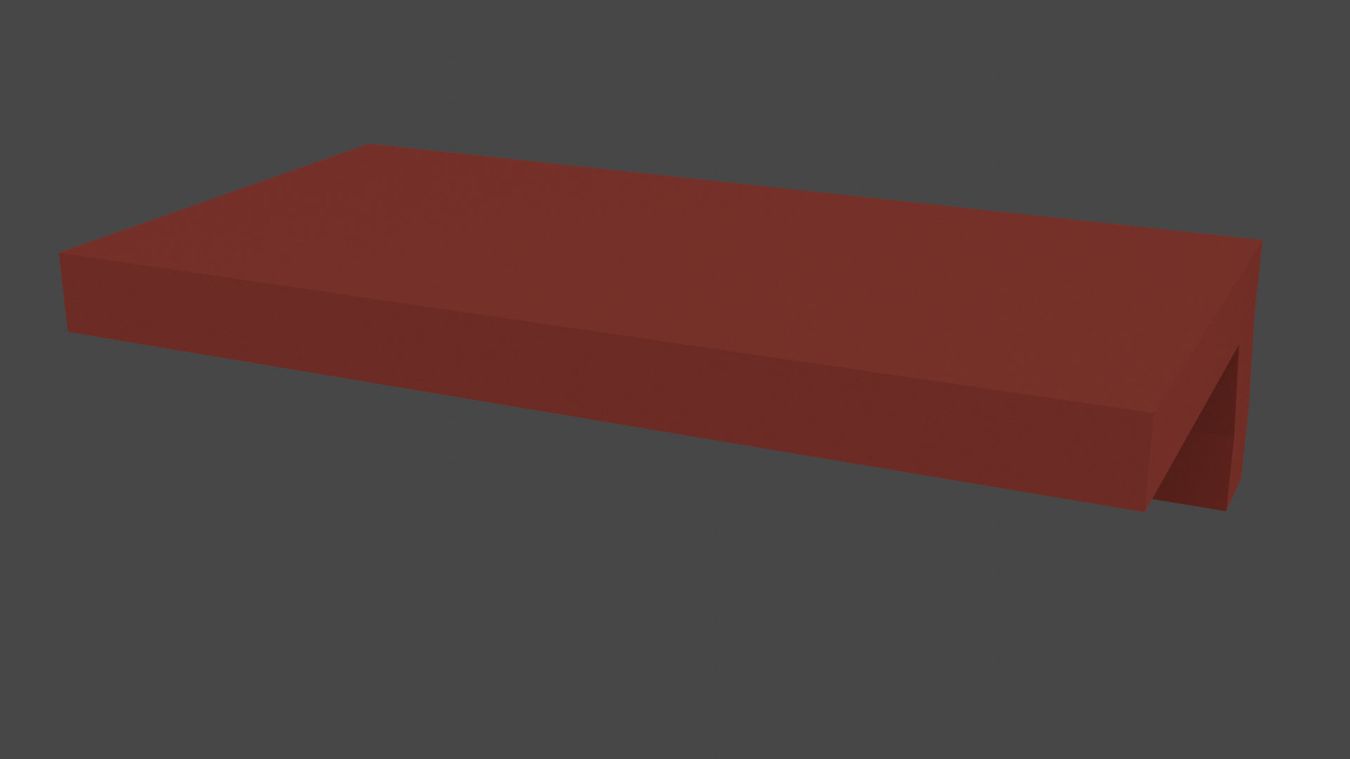 Low Poly Red Furniture 13