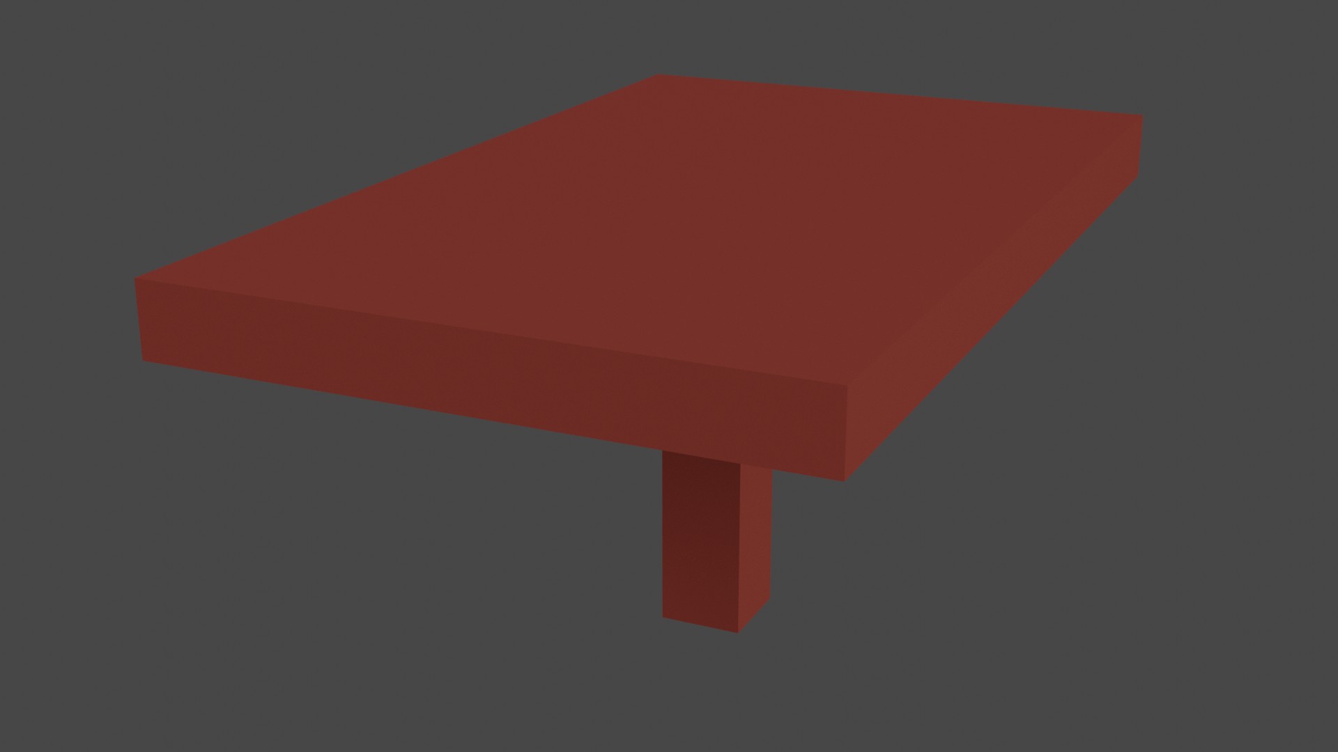 Low Poly Red Furniture 15