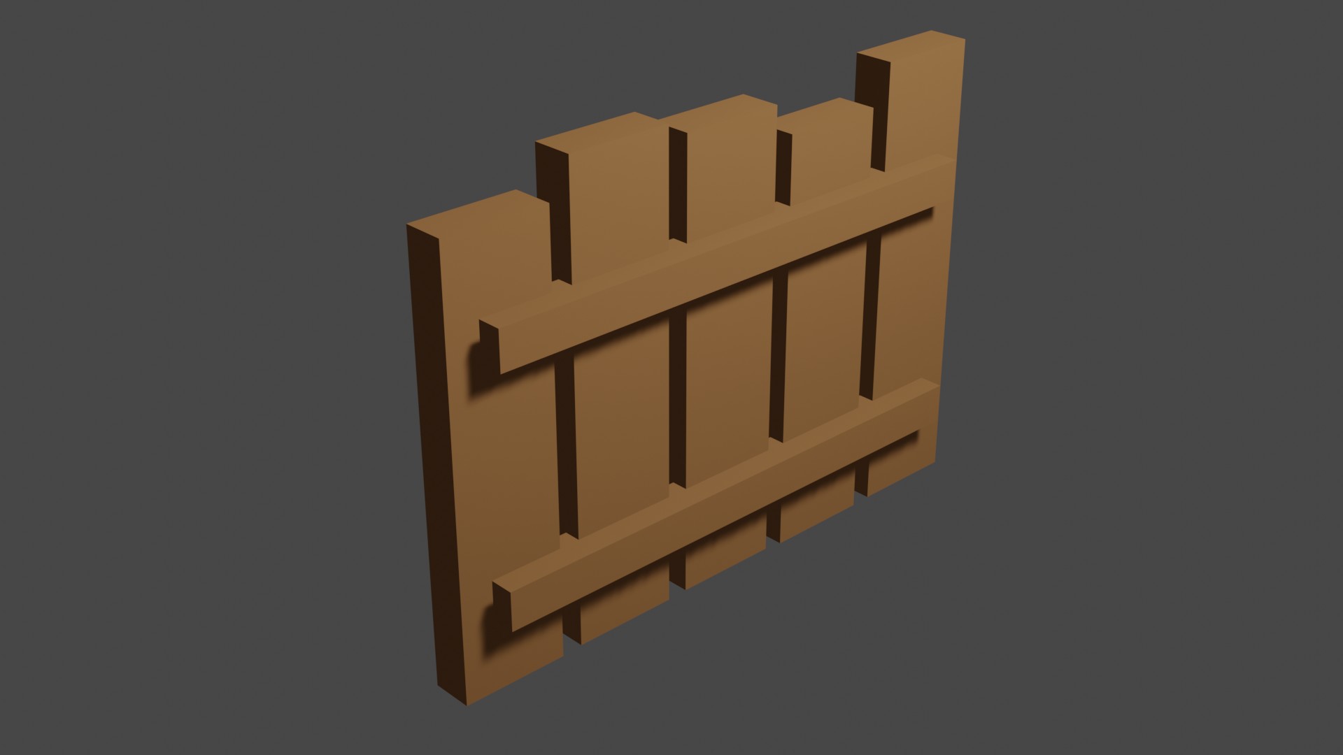 Short Wood Fence 1