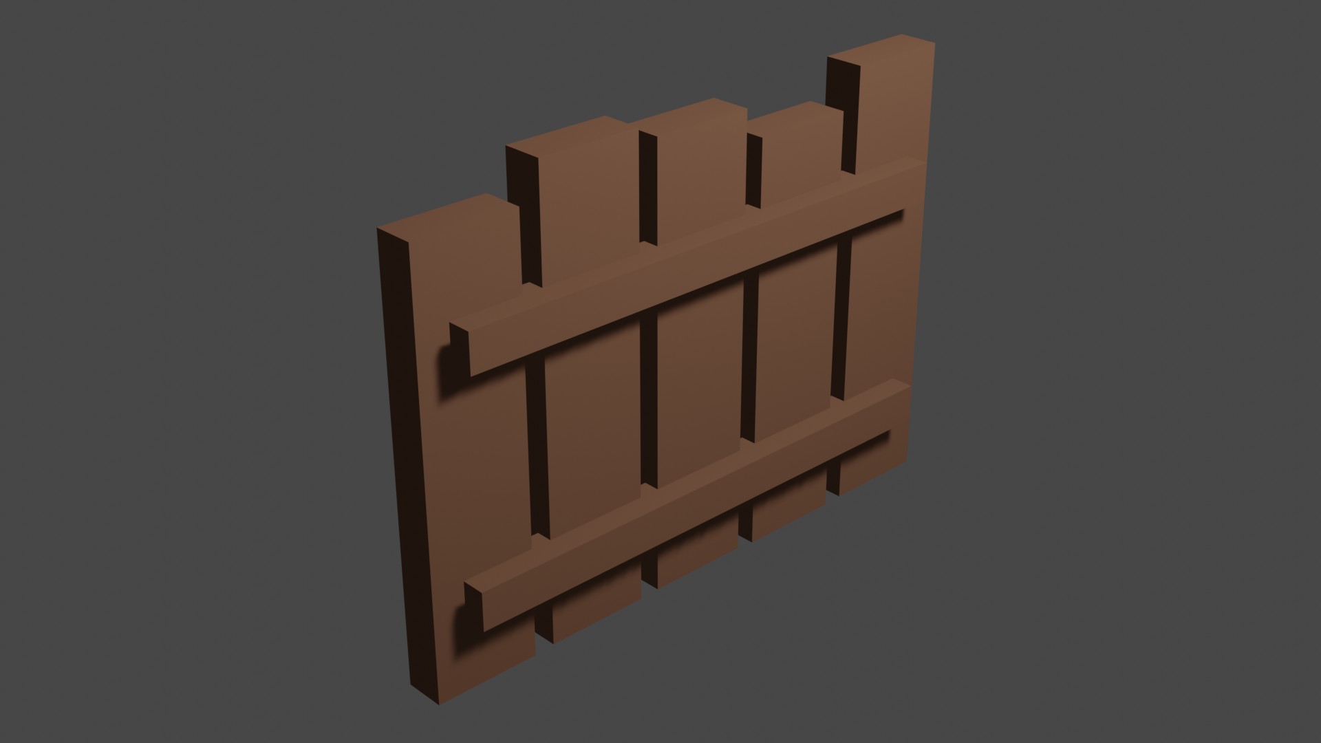 Short Wood Fence 2