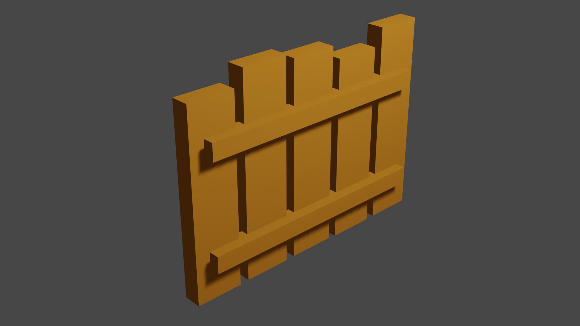 Short Wood Fence 4