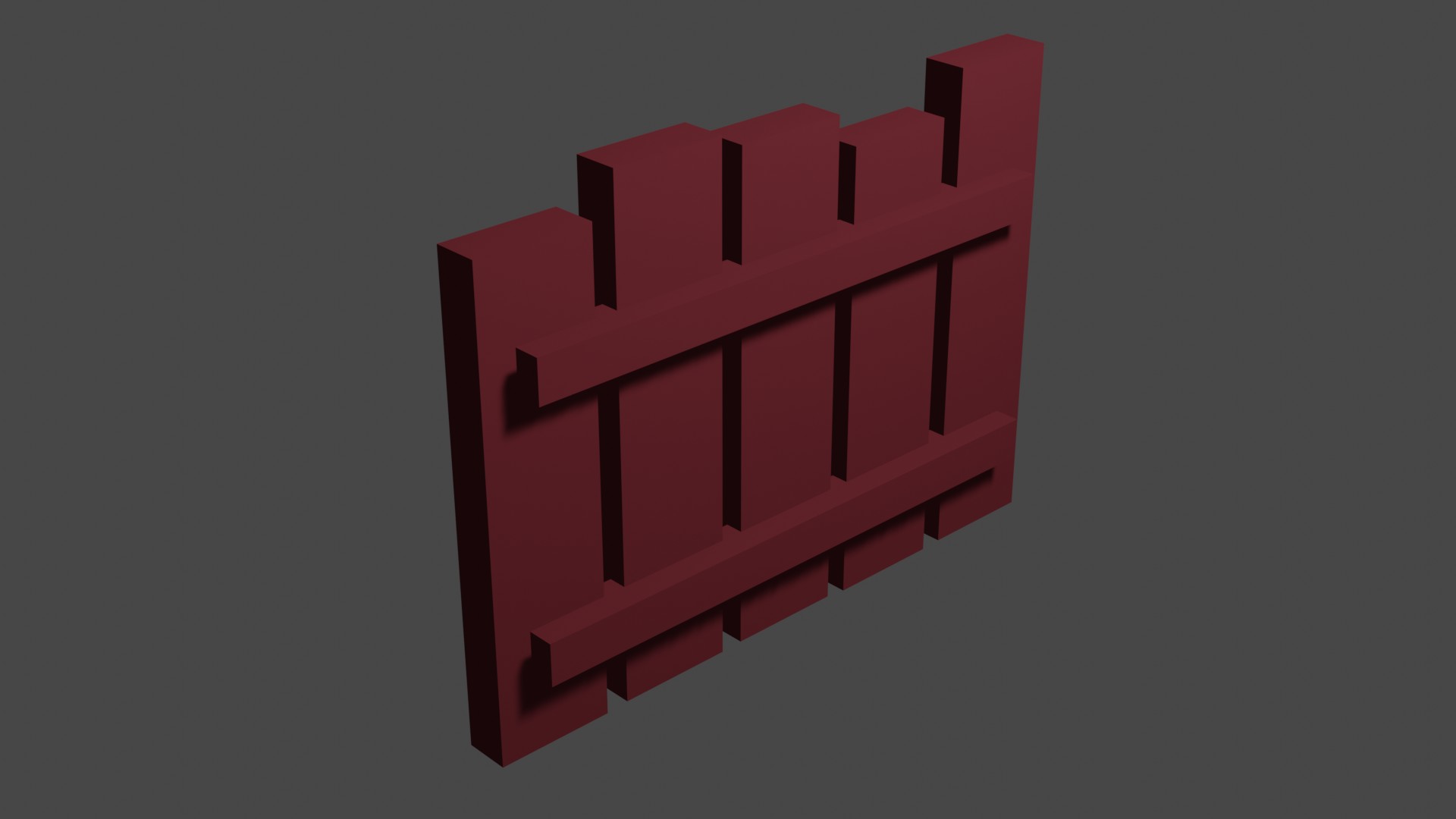 Short Wood Fence 5