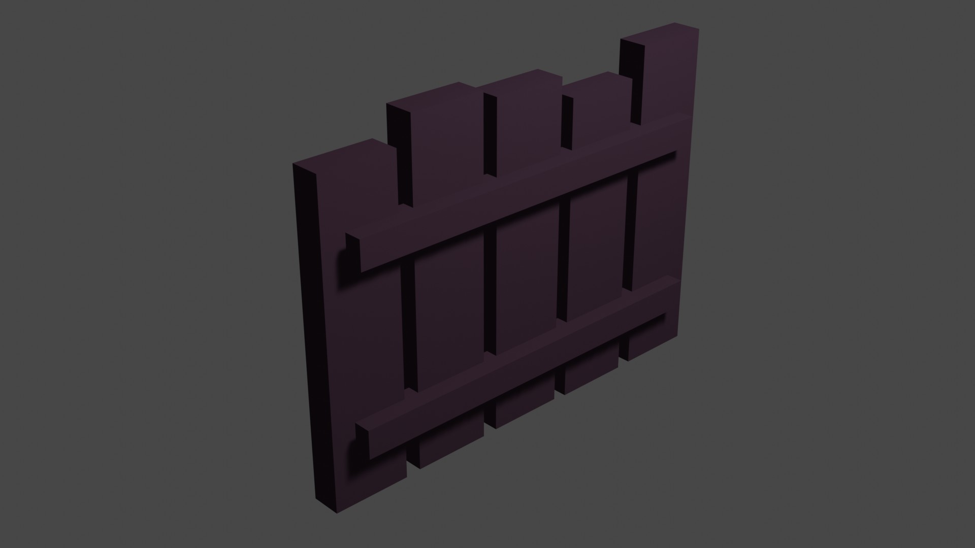 Short Wood Fence 6