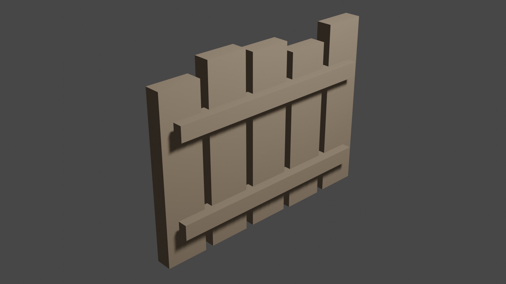 Short Wood Fence 7