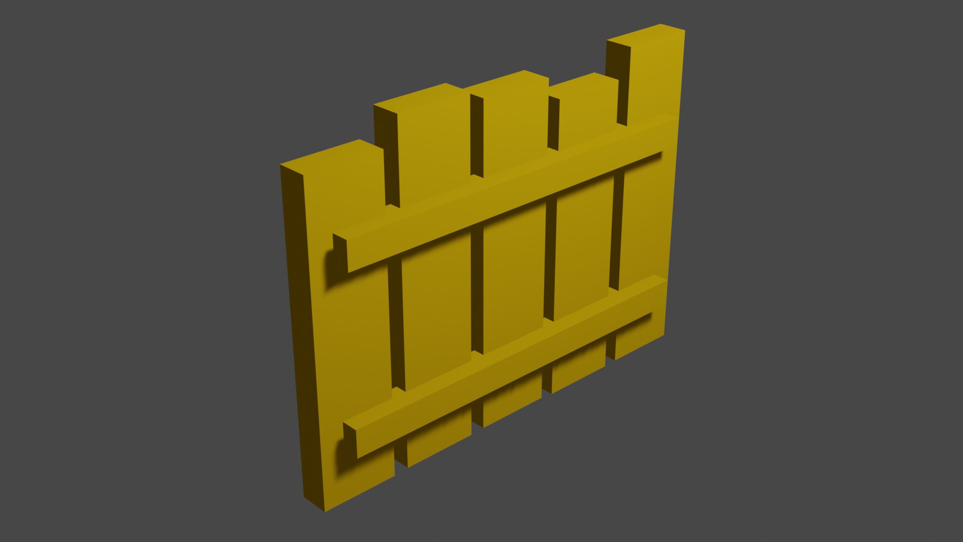 Short Wood Fence 8