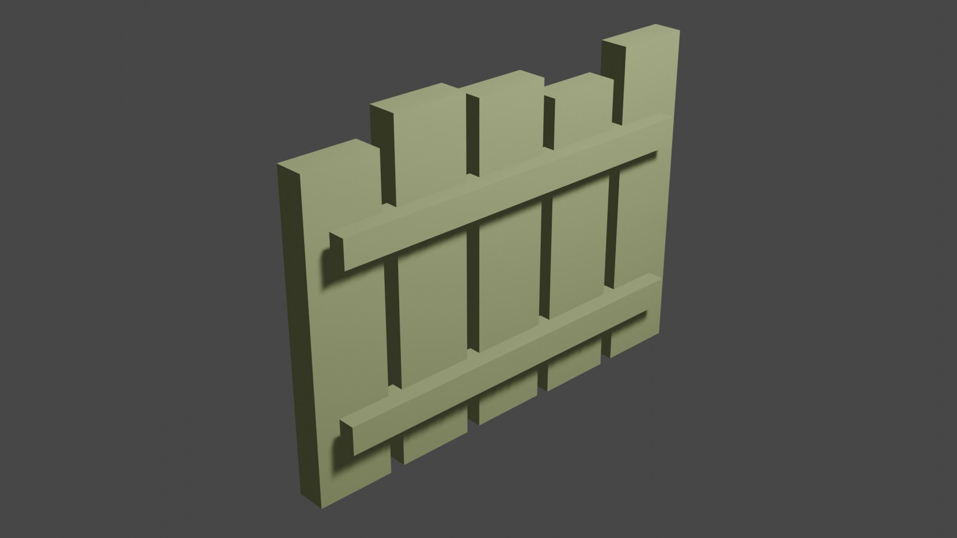 Short Wood Fence 10
