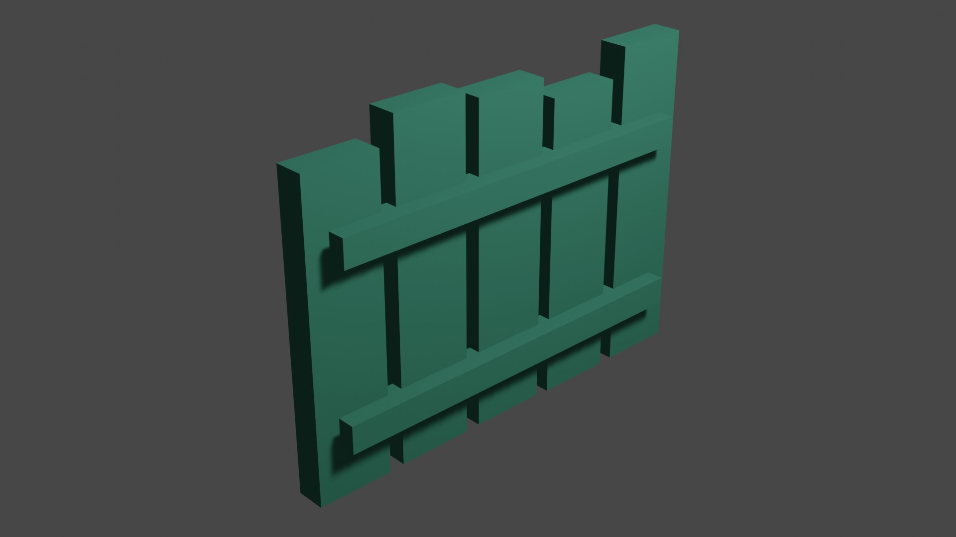 Short Wood Fence 11
