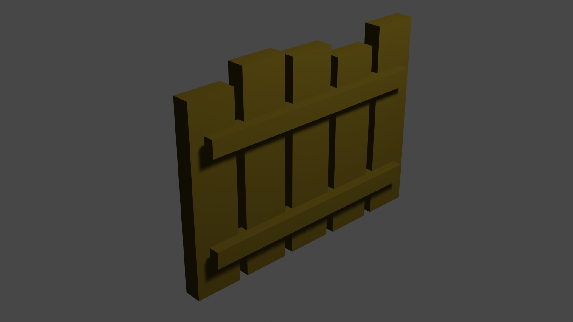 Short Wood Fence 12
