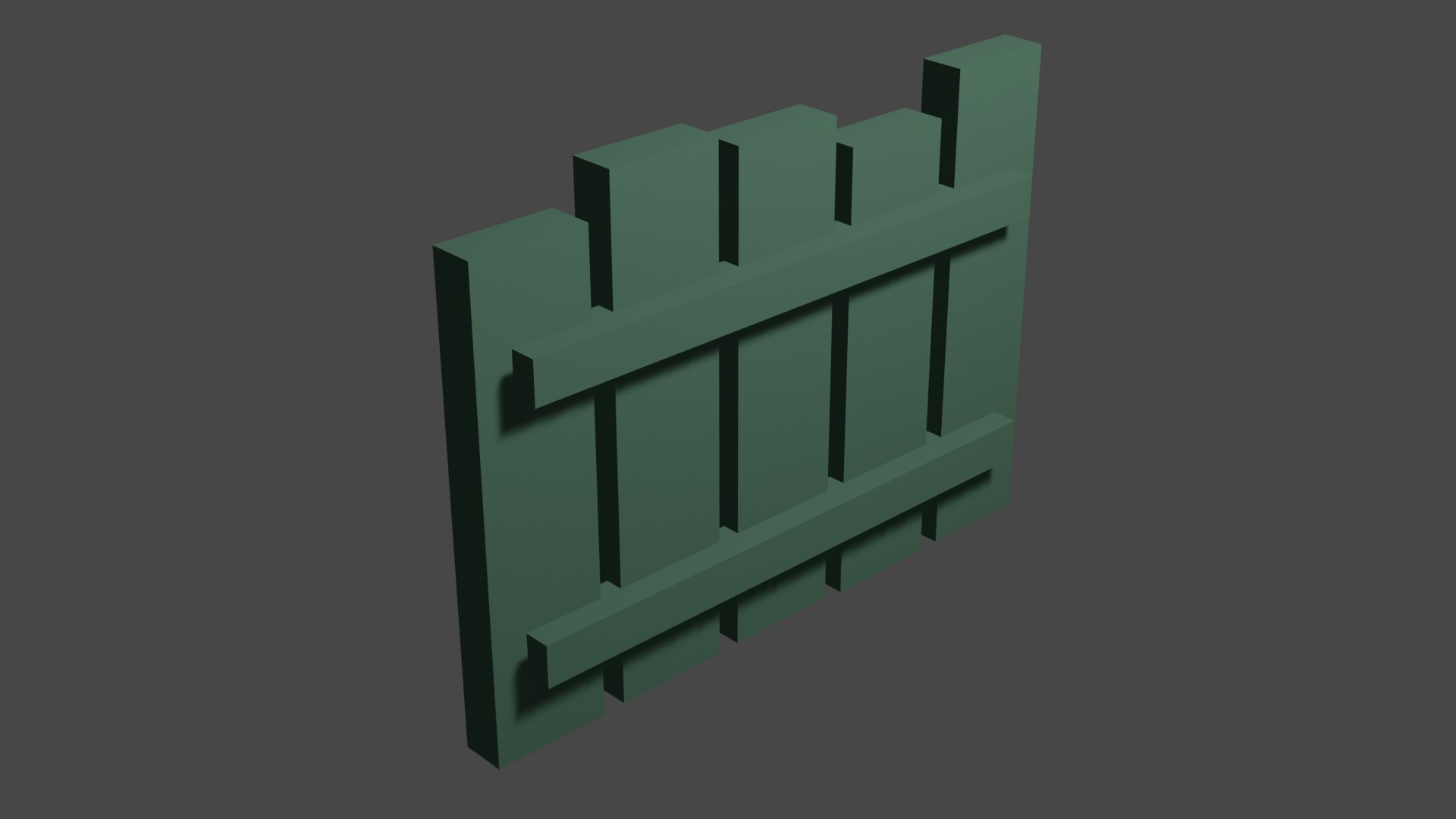 Short Wood Fence 13
