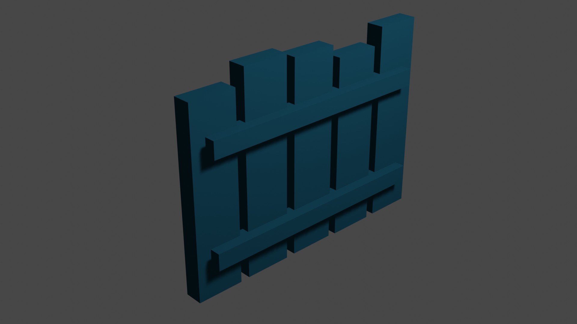 Short Wood Fence 14