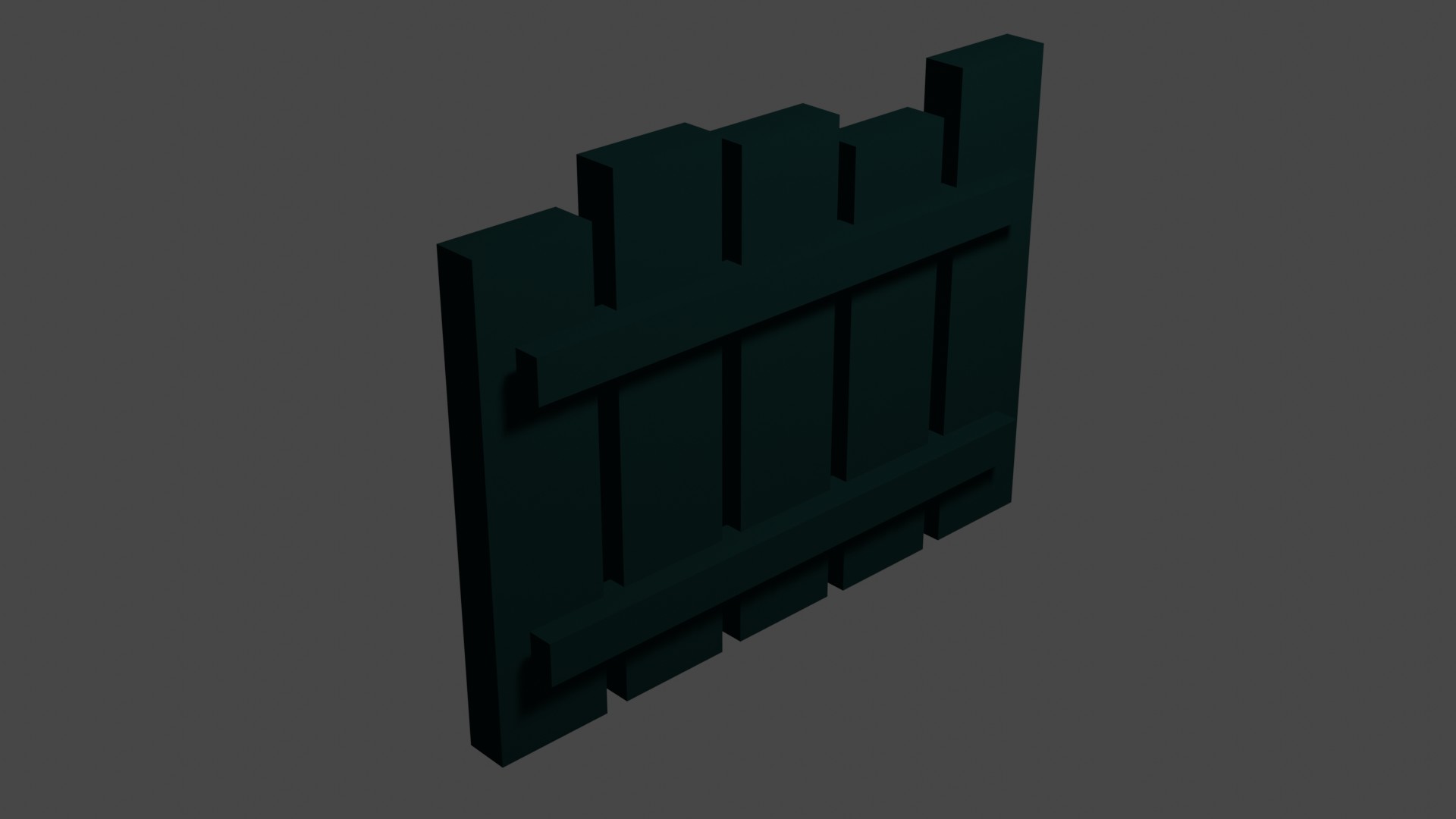 Short Wood Fence 15