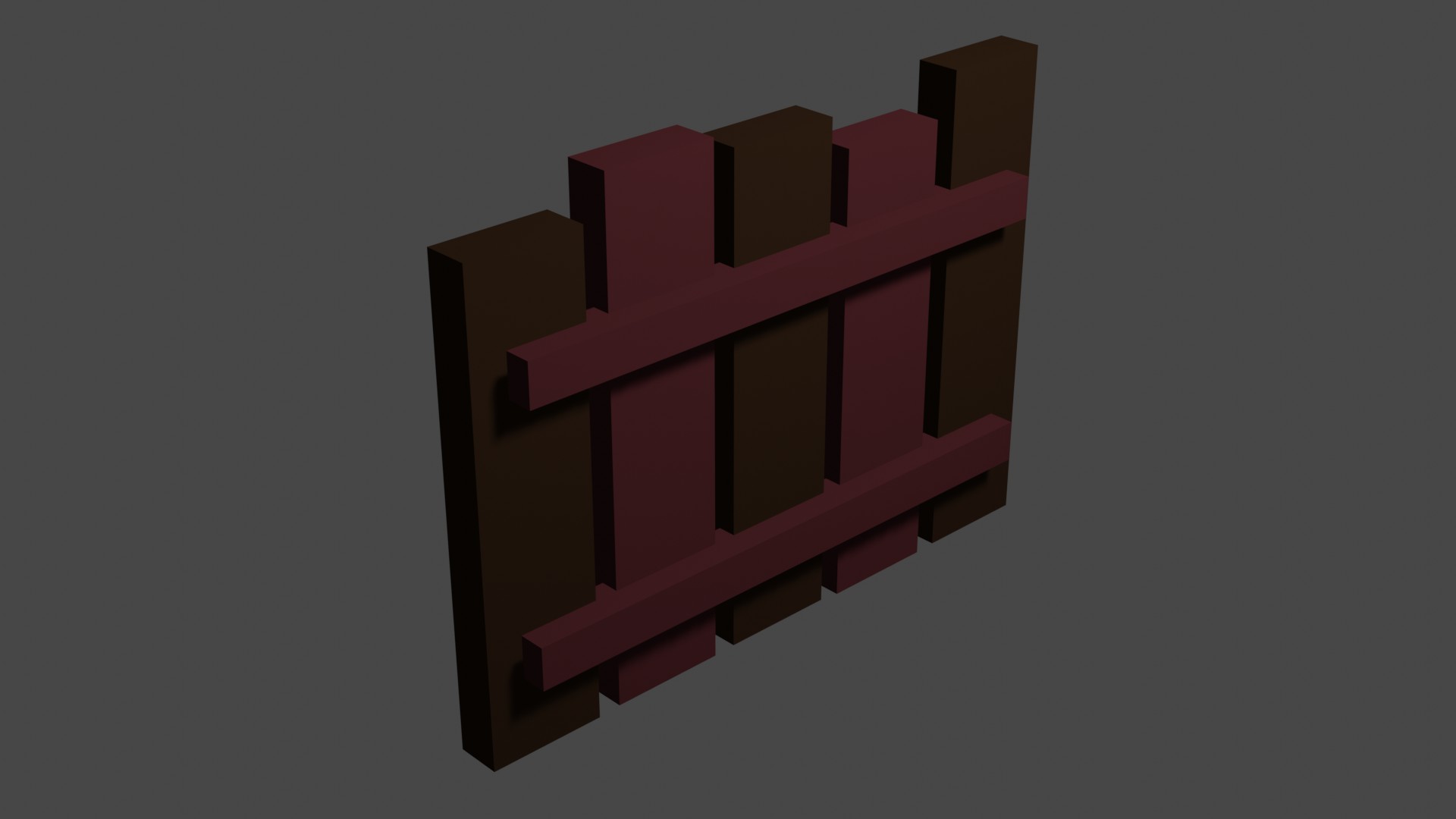Short Wood Fence 20